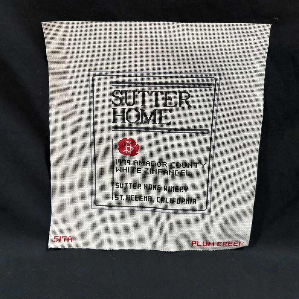 Sutter Home Cross Stitch 1979 Amador Country White Zinfandel Plum Creek